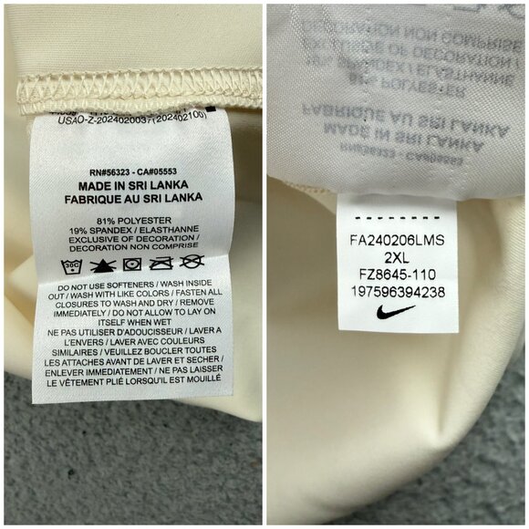 Nike APS Shirt Mens XXL 2XL Beige Stealth Long Sleeve Dri FIT ADV Versatile Crew - Picture 10 of 11